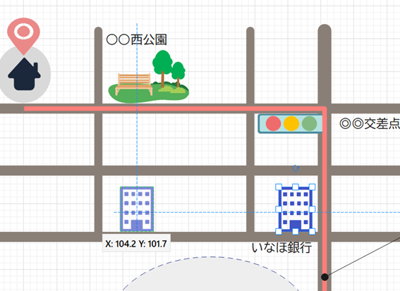 作図支援機能でレイアウトが簡単