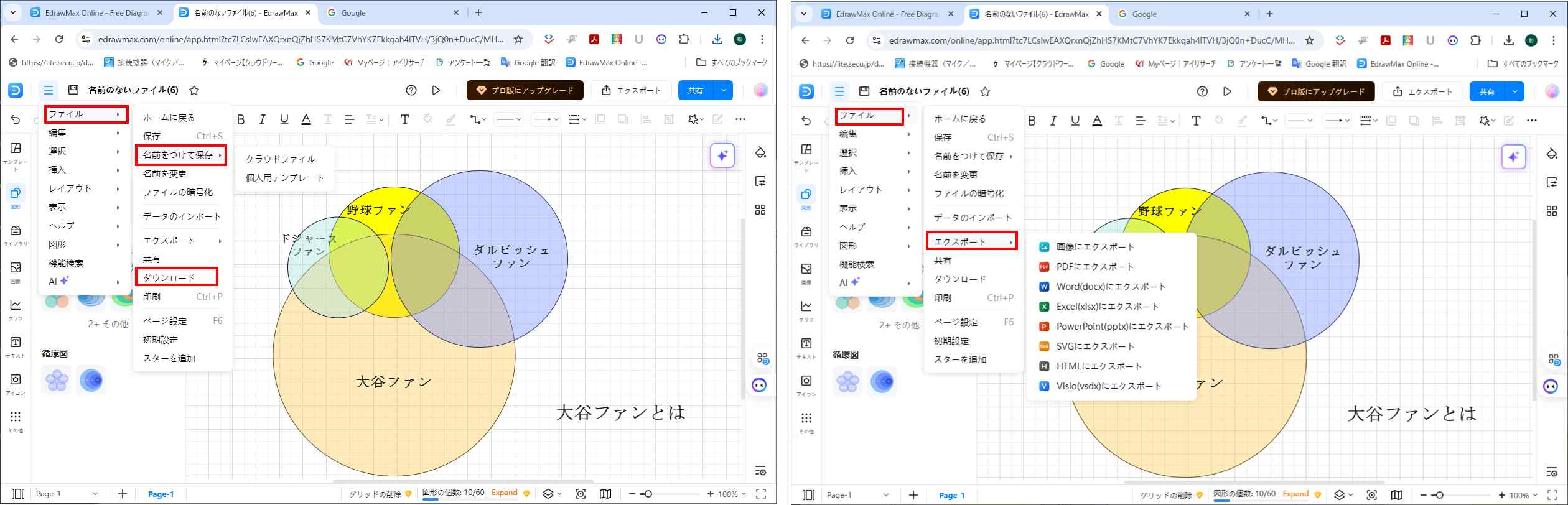 オイラー図を出力する