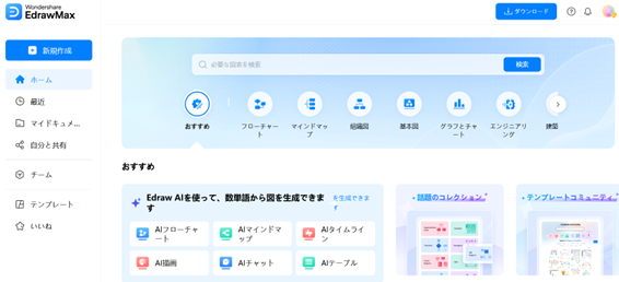 EdrawMax Online のホームページ