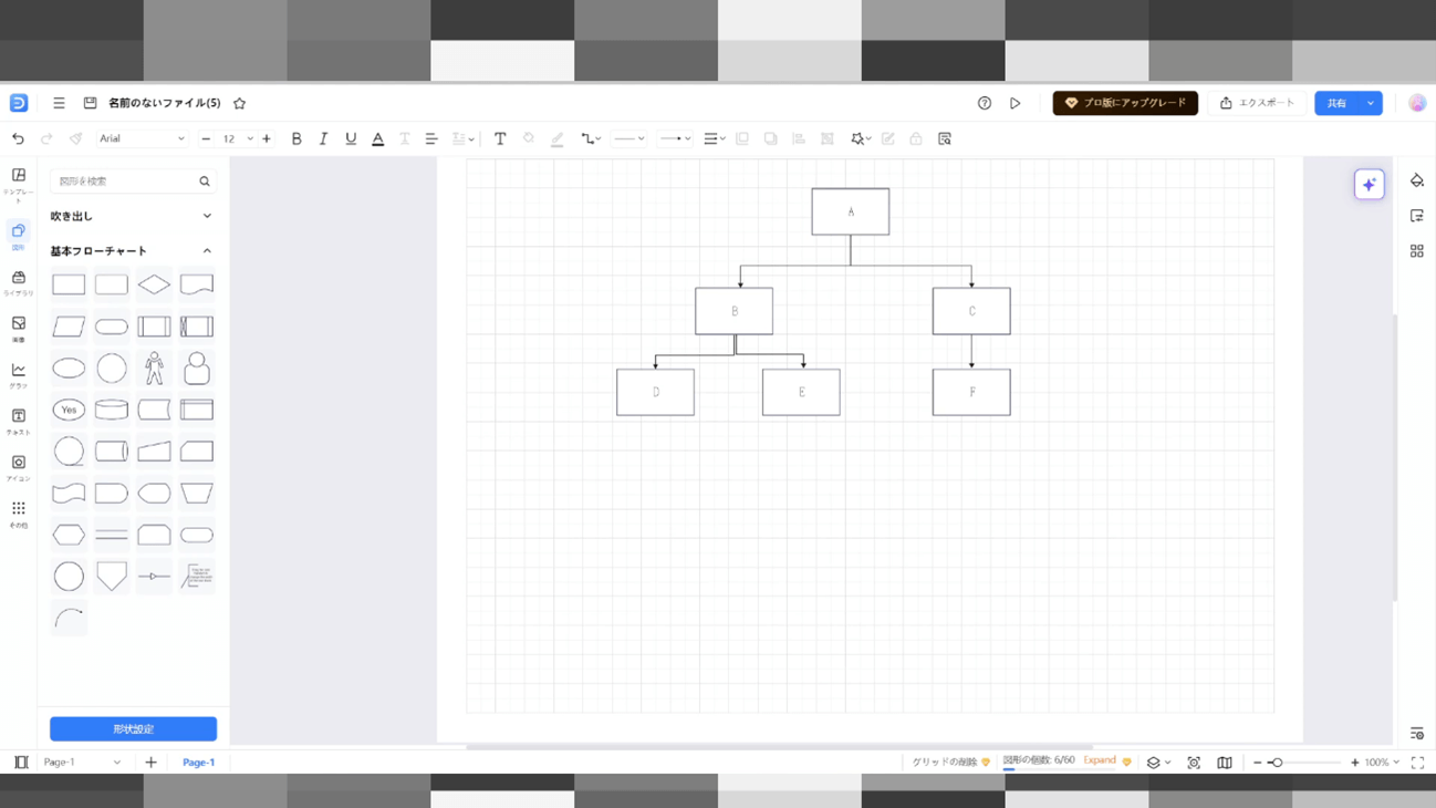 EdrawMaxでフローチャートを完成