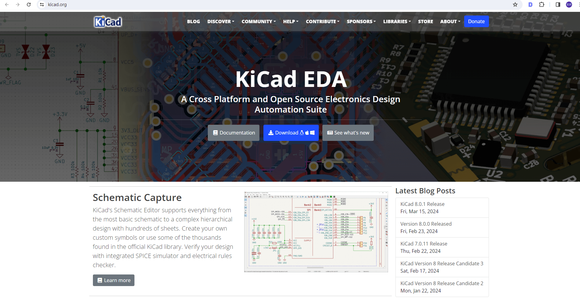 電気CAD：kicad