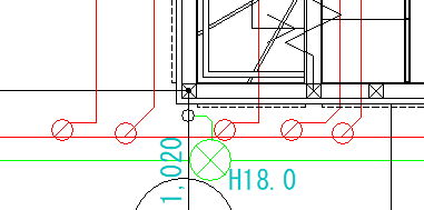 排水桝などの位置、接続配管を記入する