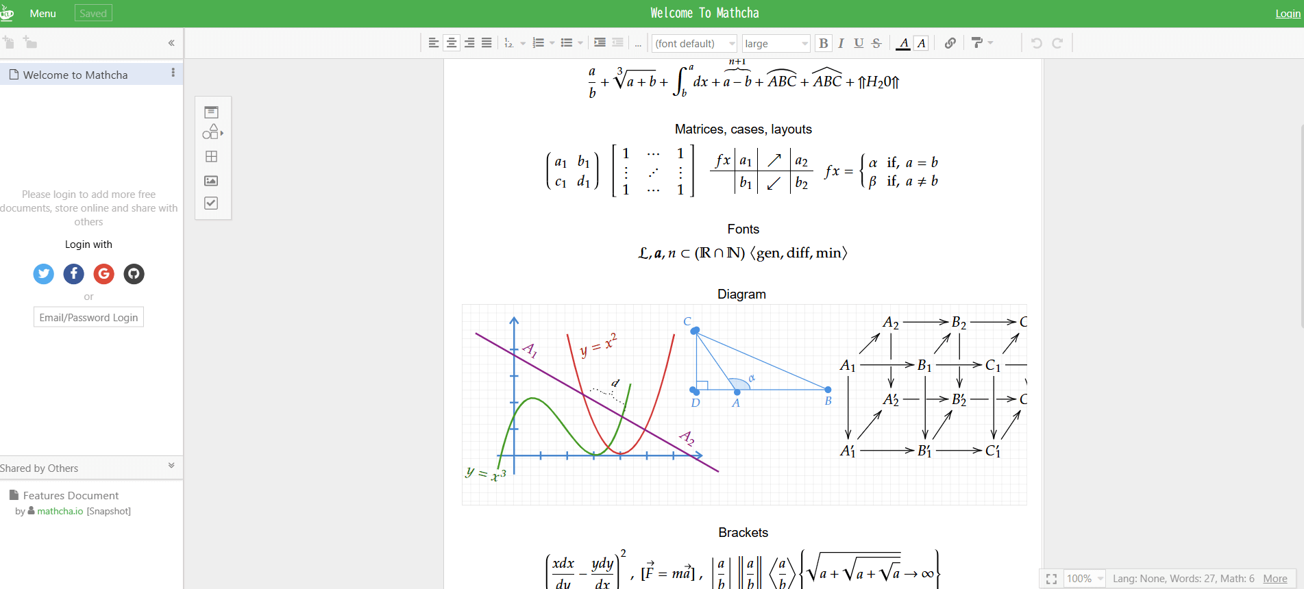 Mathcha.io数式 エディタ