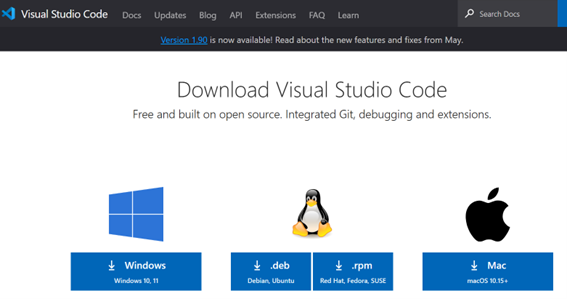 Visual Studio Code をインストール