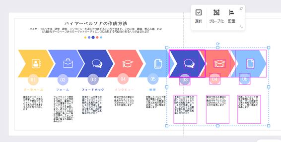 フロー型スキーム図の作り方:STEP3