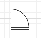 片開き窓 記号