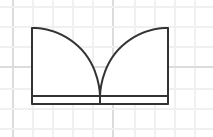 両開き窓 記号