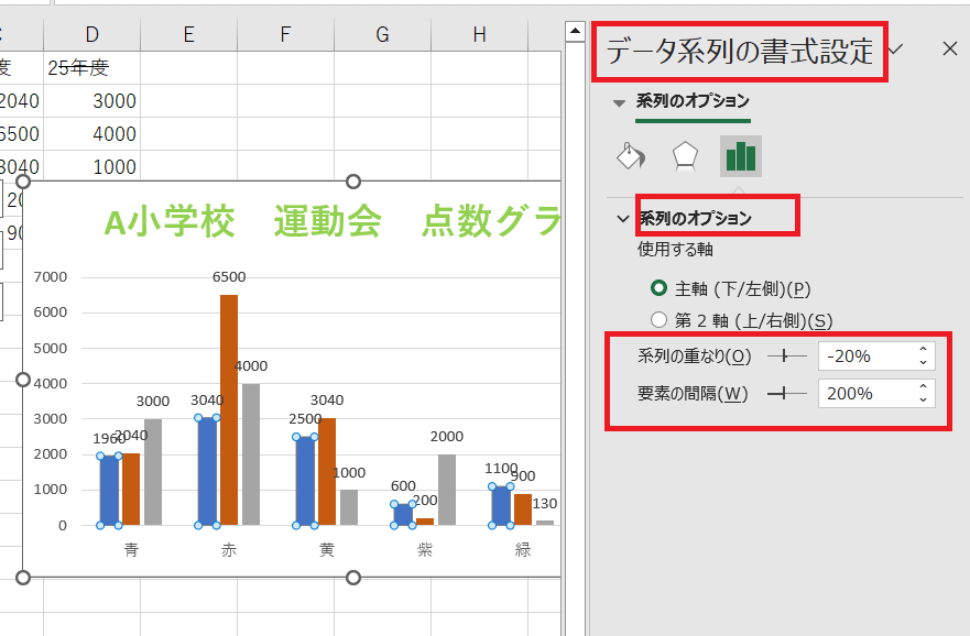 幅設定