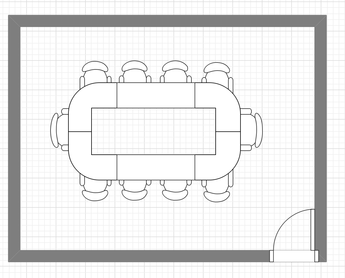 ロの字型  会議室