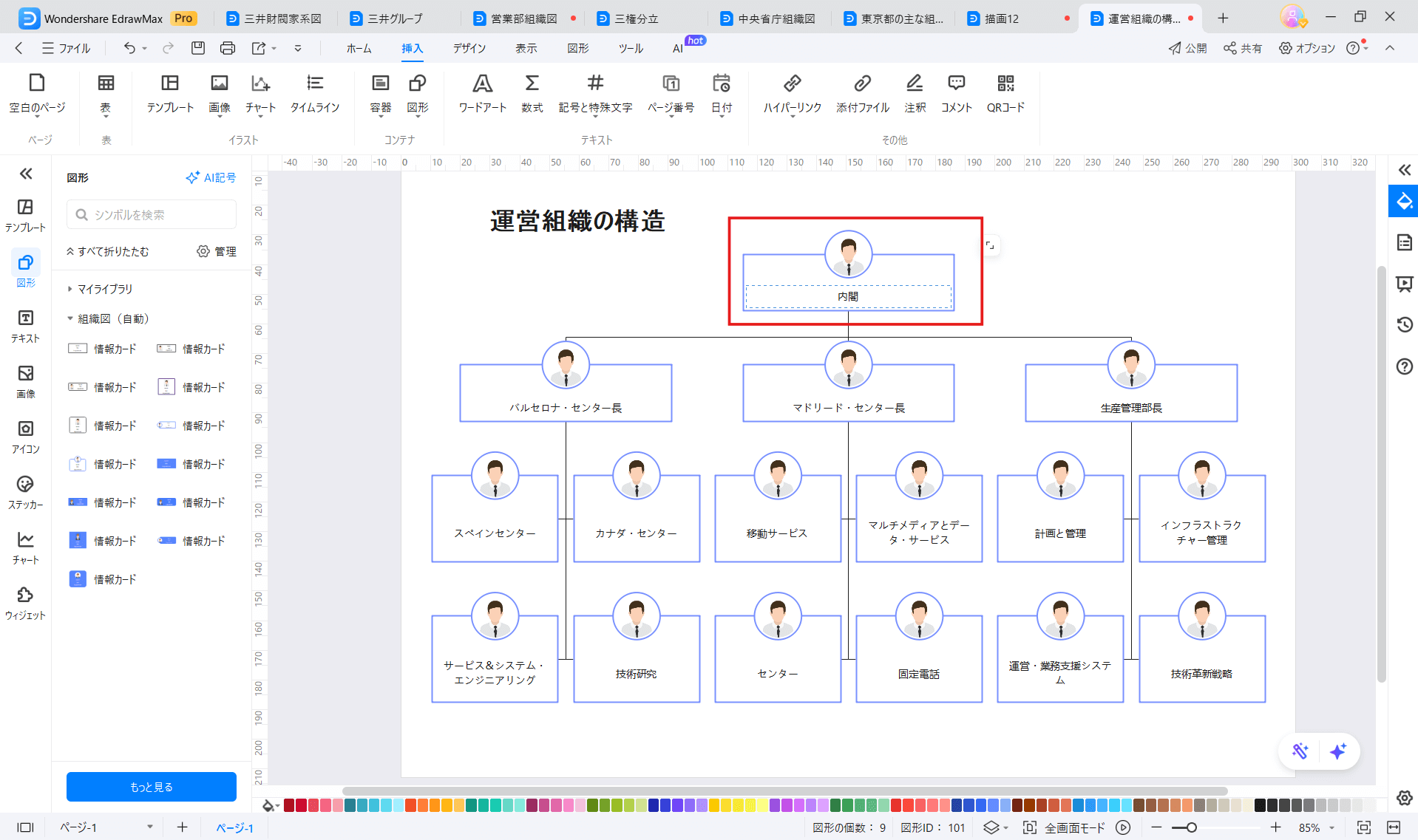 組織図編集