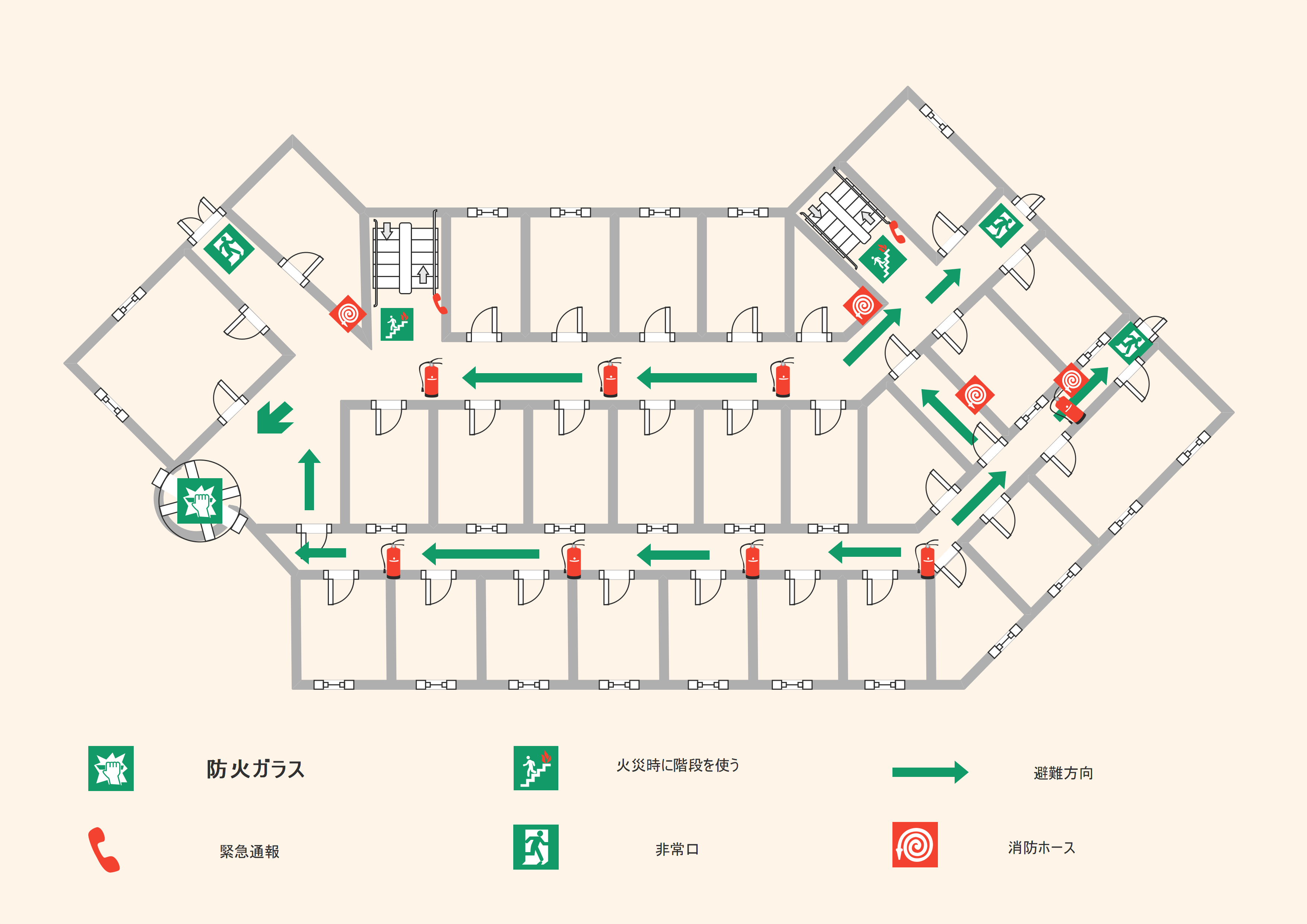 幼稚園避難経路図