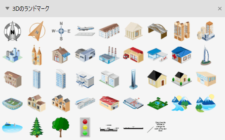 3D ランドマーク記号