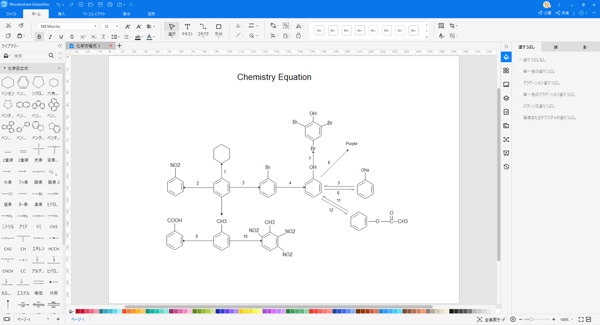 化学反応図作成ソフト
