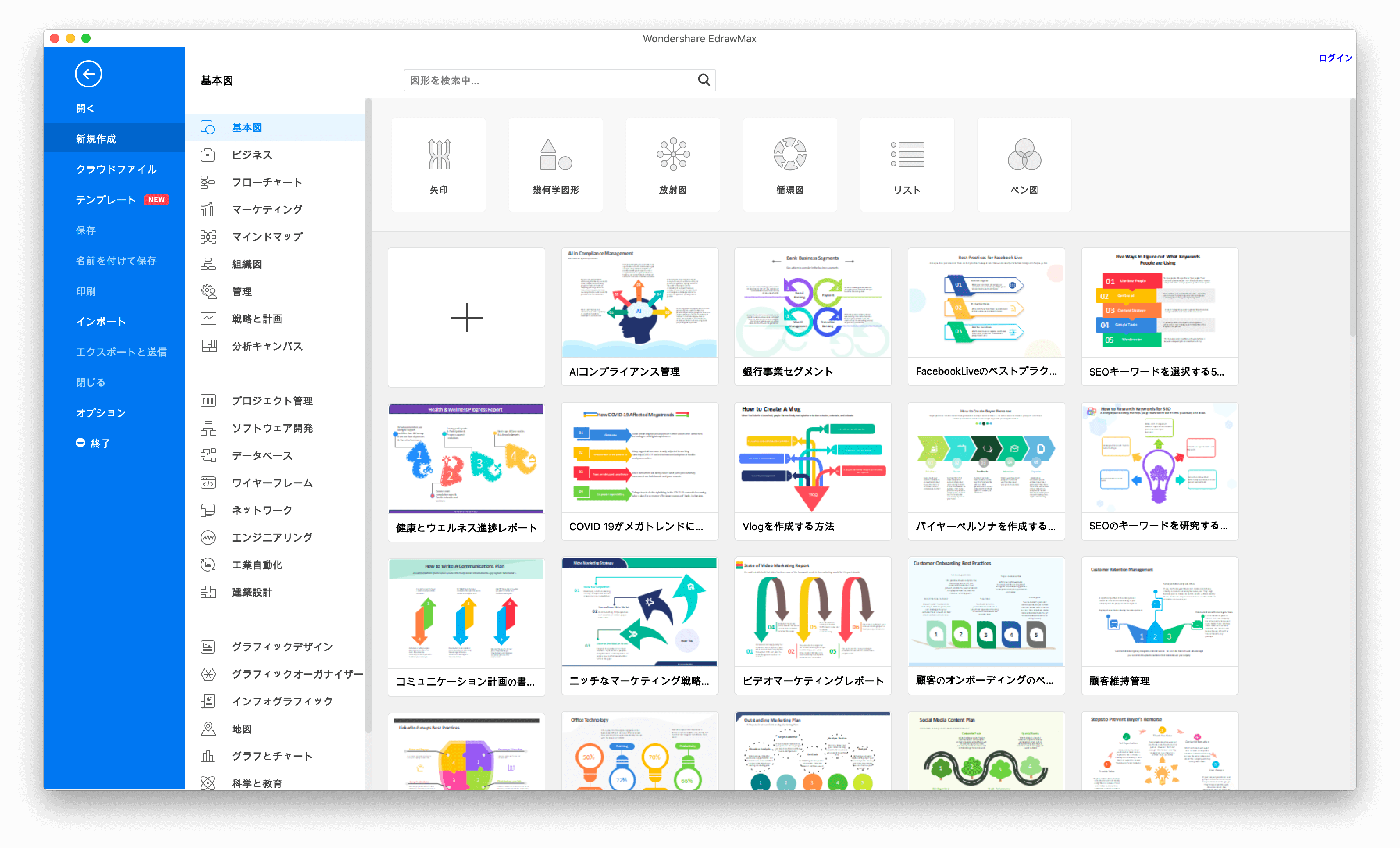 Mac版visioの代わりに使える 代替ソフト Wondershare Edrawmax