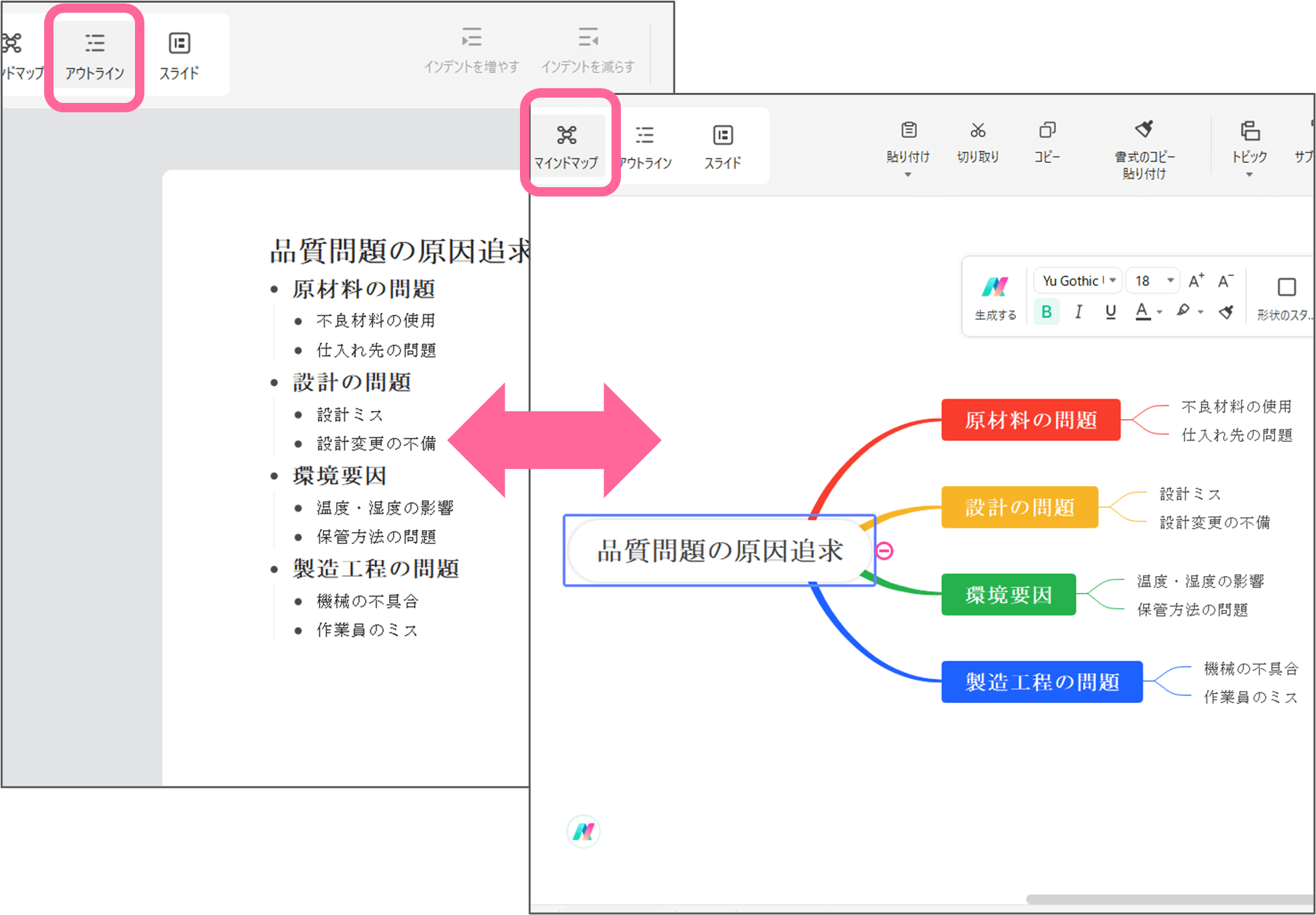 豊富なロジックツリー作成方法