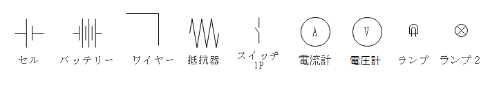 電気回路図の記号