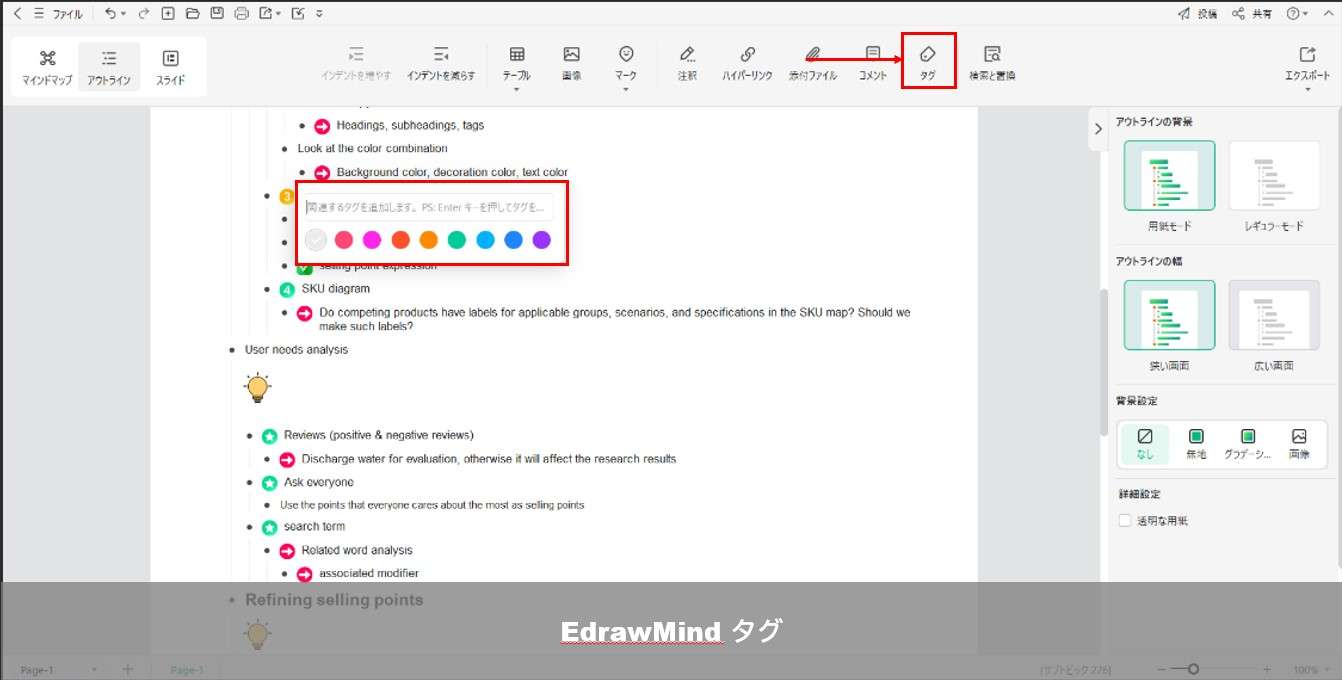 edrawmind tag
