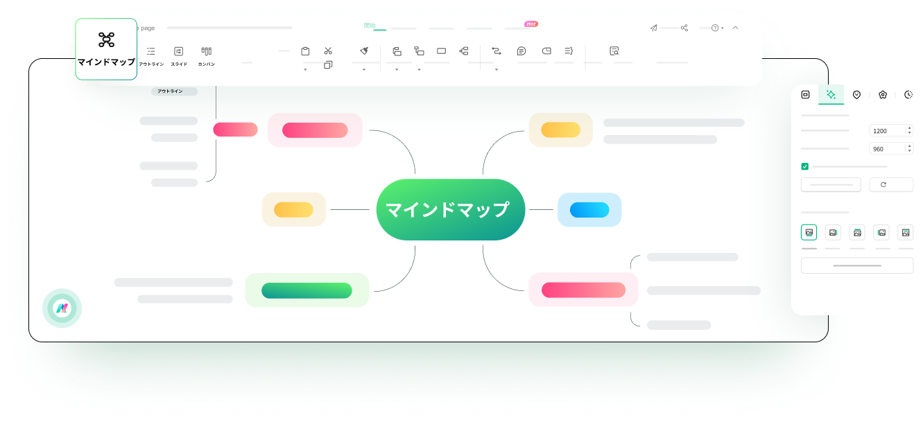 マインドマップ機能