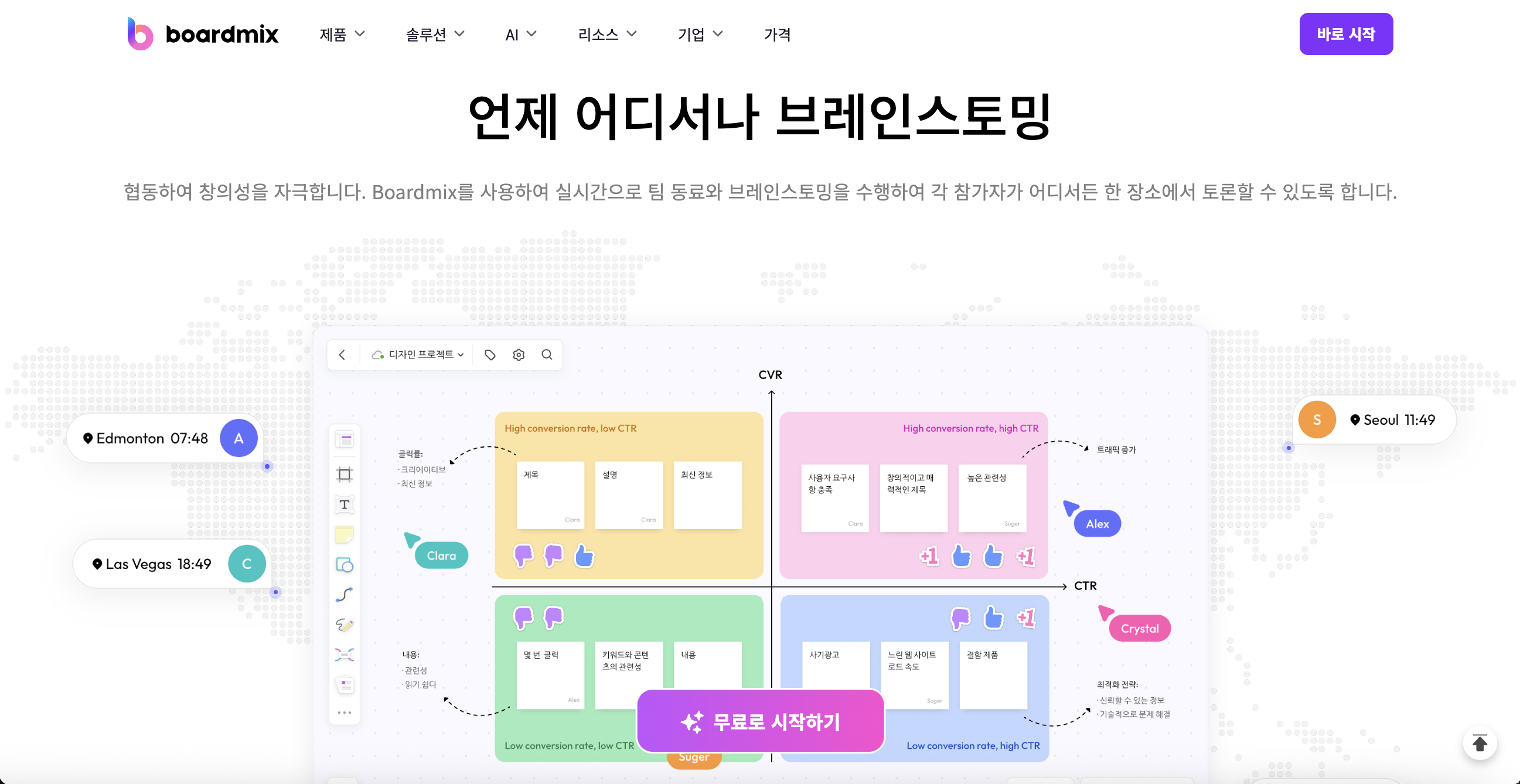  Boardmix 브레인스토밍