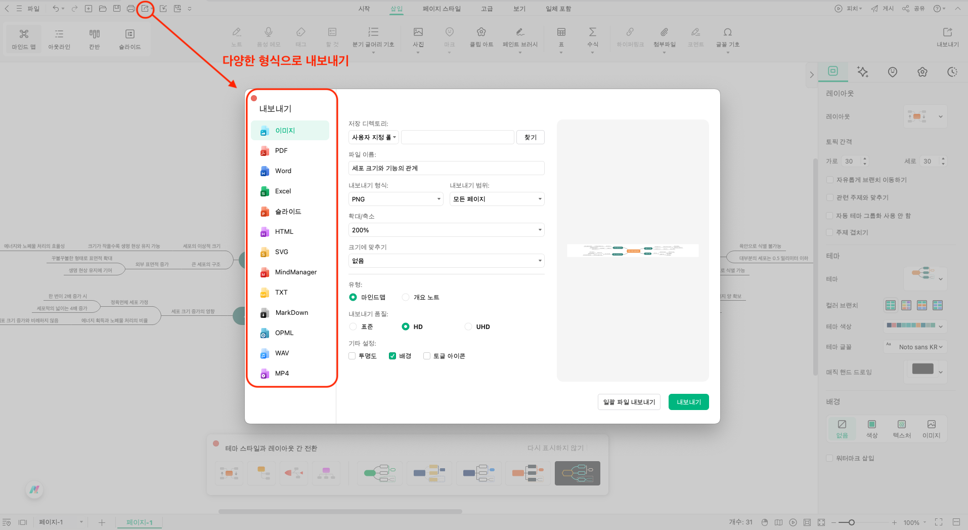 이드로우마인드 맵